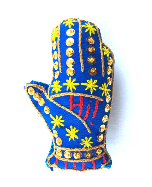 Ornament: "Hi" Hand