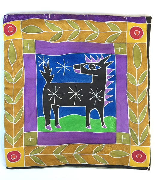 Silk Pillow Cover: Donkey